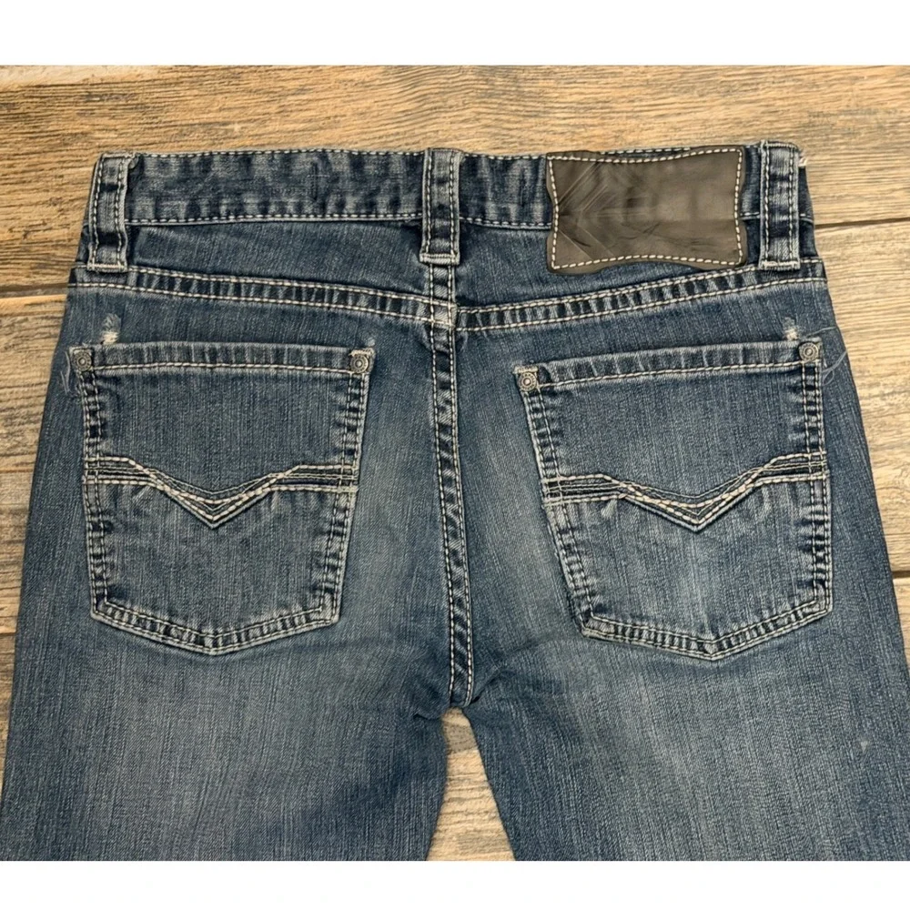 Rock and Roll Cowboy Revolver Slim Straight Leg‎ Jeans Blue 29x34 Western Stack